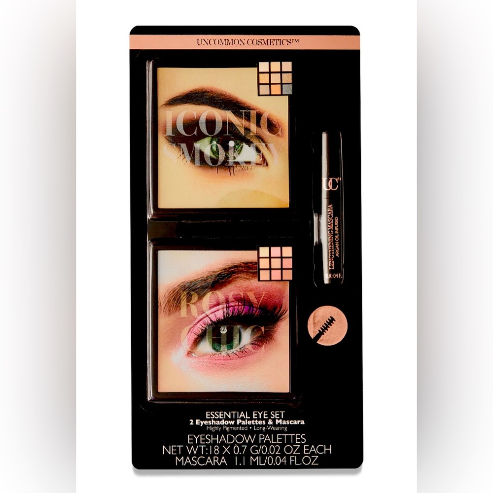 Essential Eye Set, 3 Pieces - 2 Eyeshadow Palettes and 1 Lengthening Mascara